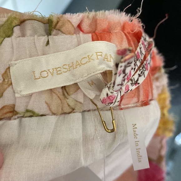 LoveShackFancy cotton and silk tropical flower skirt - Picture 3 of 4